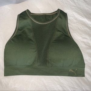 Puma Triangle cut out sports bra